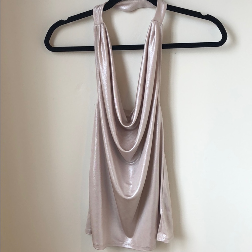 Express Cowl Neck Halter Top